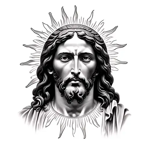 Sun Dross Jesus Face Rose