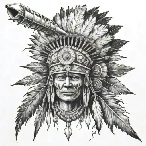 War With Indian Artifacts Intertwined