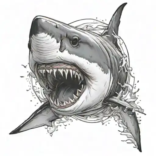 Great White Shark Jumping