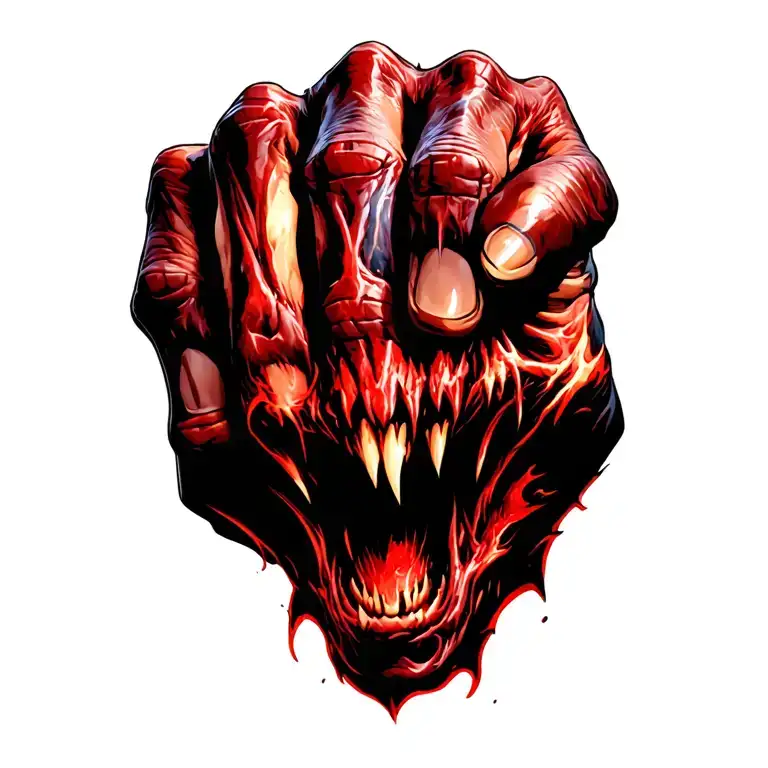 Demonic Hand Gripping Shoulder It Should Crawl