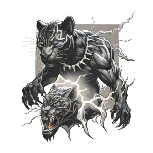 Black Panther And Lightning