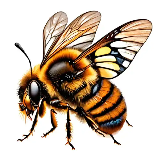 Bee With A Butterfly