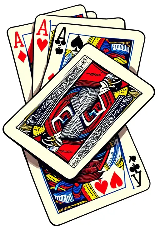 Deck Of Cards Being Shuffled