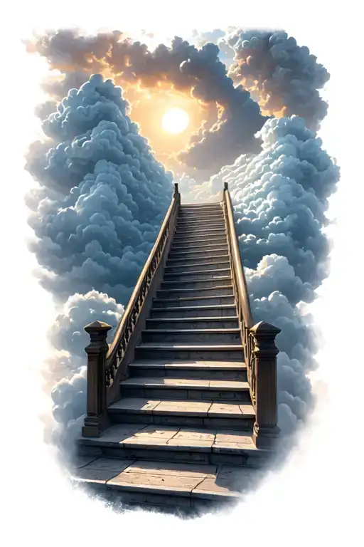 Stairway To Heaven With Clouds