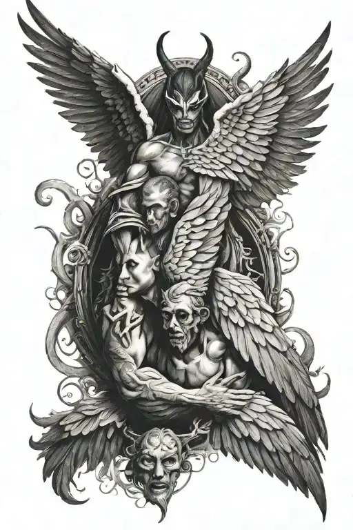 Black God And Devil Wings