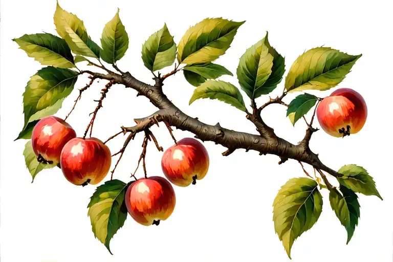 Tree Branch With Crabapple