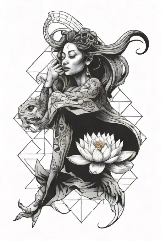 Gaia Holding Simplistic Geometric Lotus
