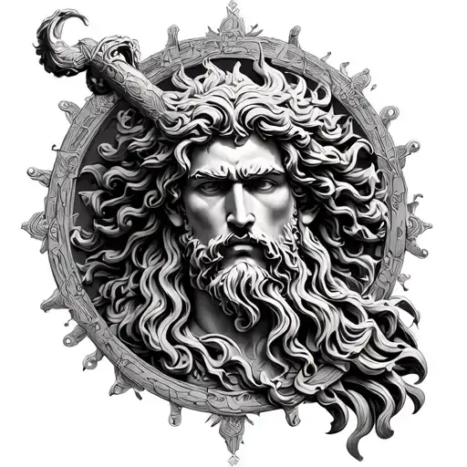 Poseidon God Symbol In Alchemy