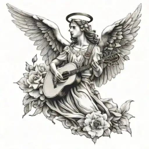 Singing Angel With Doves Heavenly Attribute With Tribute For Gucci