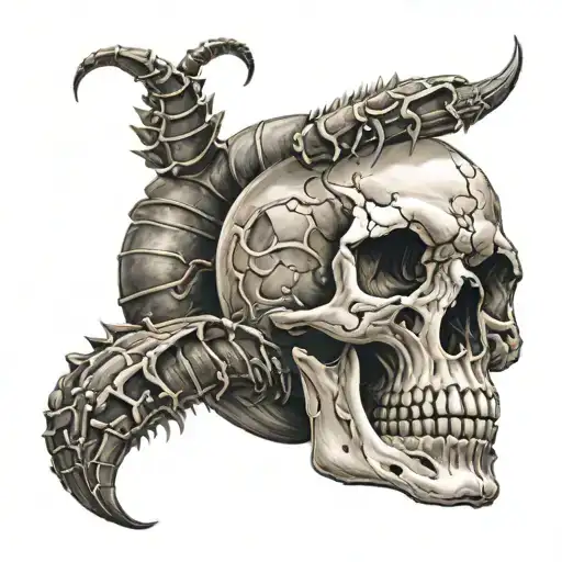 Skull And Scorpion