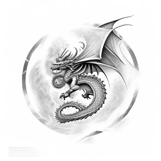 Dragon And Rose
