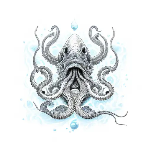 Arm Tattoo Kraken Underwater Attacking A Sailboat