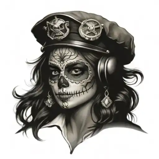 Woman Sugar Skull Pilot