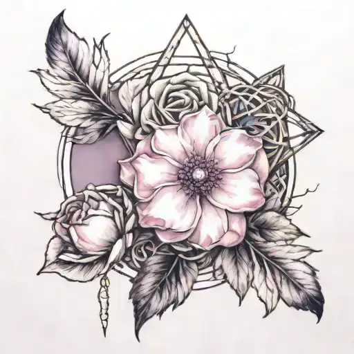 Connection And Rose Quartz With Amethyst Undertone Symbol