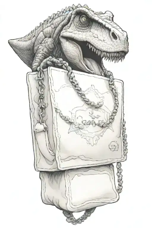 T-rex Carrying A Chanel Bag