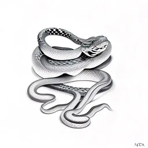 Snake Wrapped Around Forearm