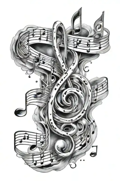 Music Notes Floating