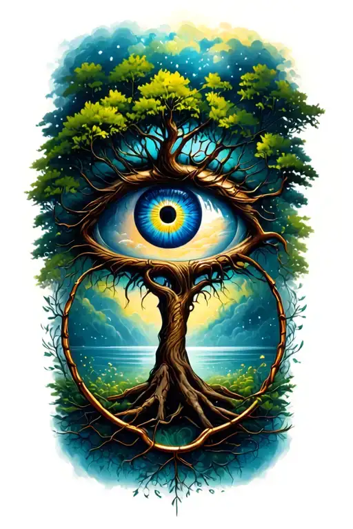 Tree Of Life All Seeing Eye