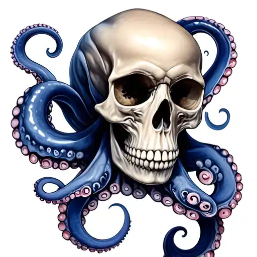 Octopus And Skull