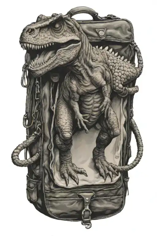 T-rex Carrying Chanel Bag