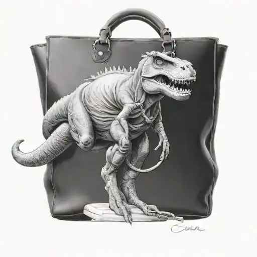 T-rex With Chanel Bag