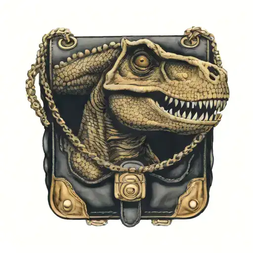 T-rex Holding Chanel Bag