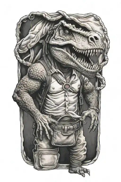 T-rex Carrying A Purse