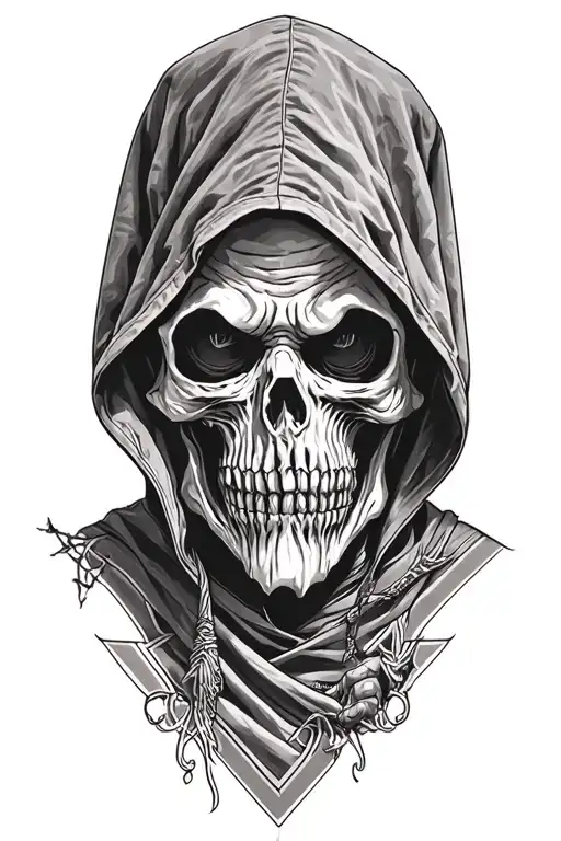 Hooded Grim Reaper