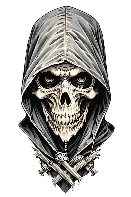 Hooded Grim Reaper