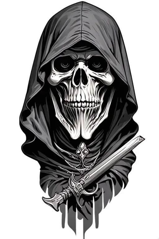 Hooded Grim Reaper