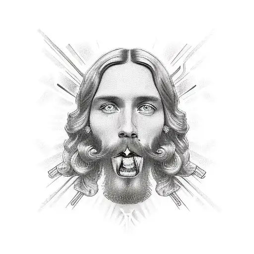 Jesus Smoking Weed