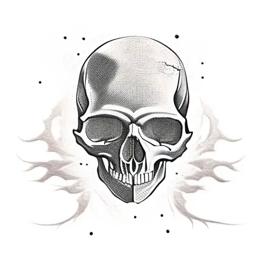 Skull With Cracks