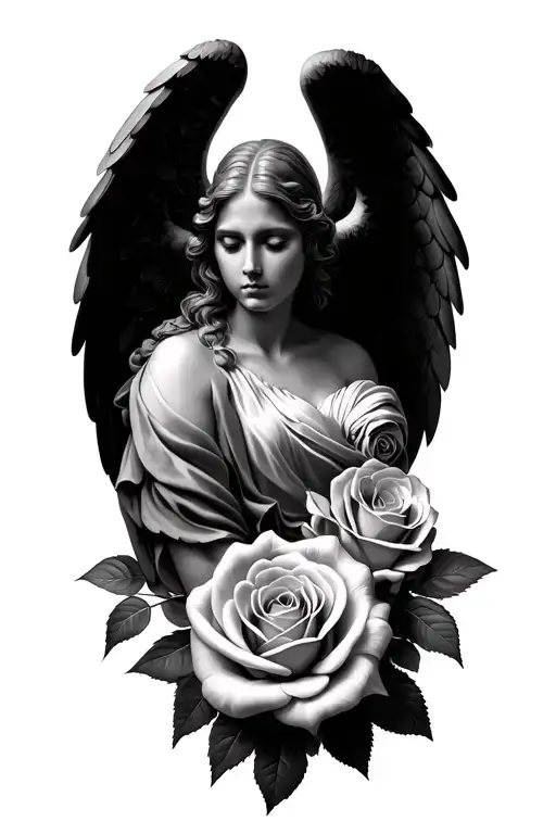 Roses And Angel