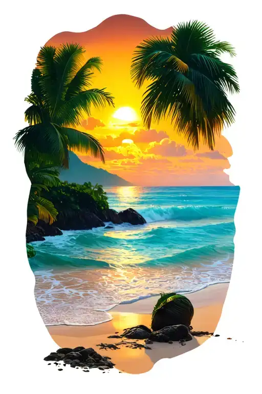 Costa Rica North Pacific Beach Sunset