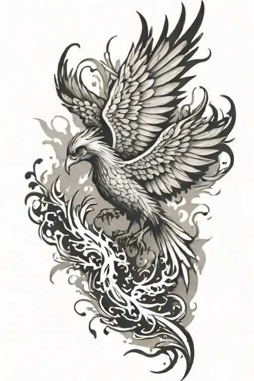 Phoenix Rising From Ashes