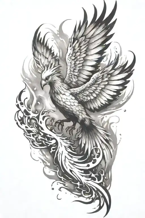 Phoenix Rising From Ashes