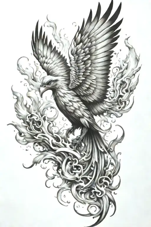 Phoenix Rising From Ashes