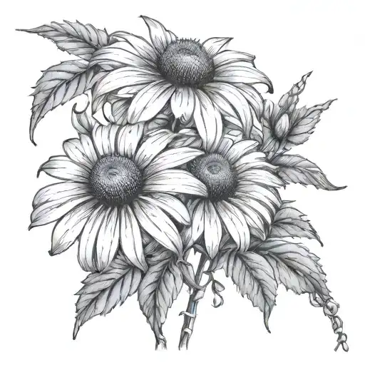 Echinacea With Broken Chains