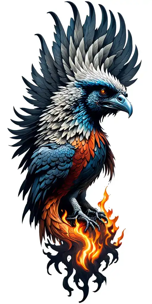 Crying Phenix Rising From The Ashes