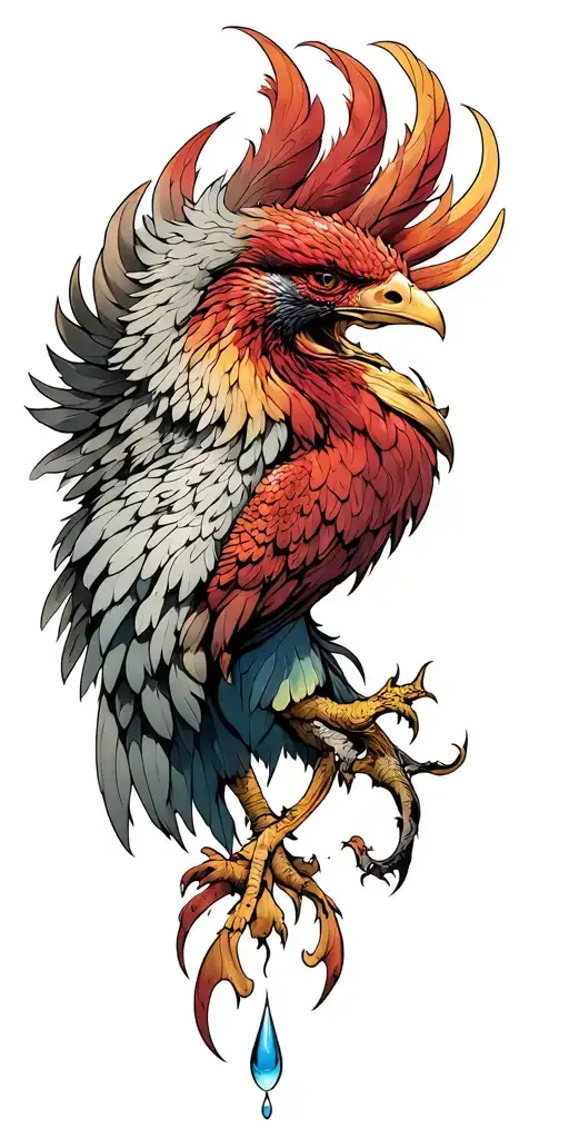 Phenix With A Tear Drop