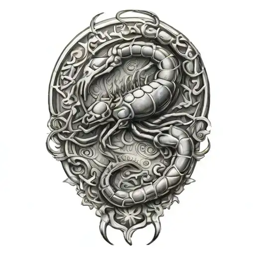 Tattoo Sketch Scorpio
