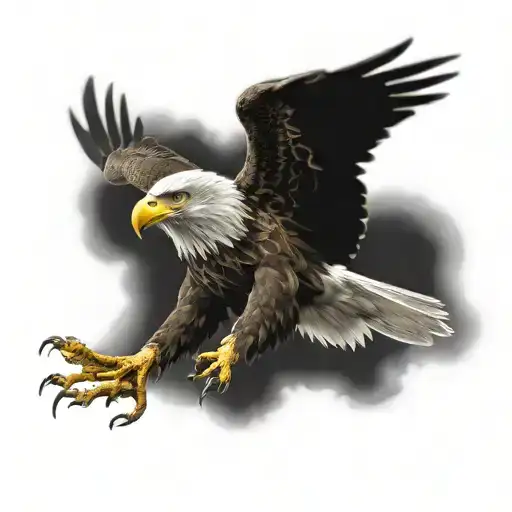 Eagle Flying Up