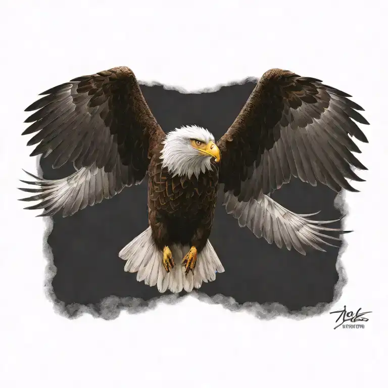 Eagle Flying Up
