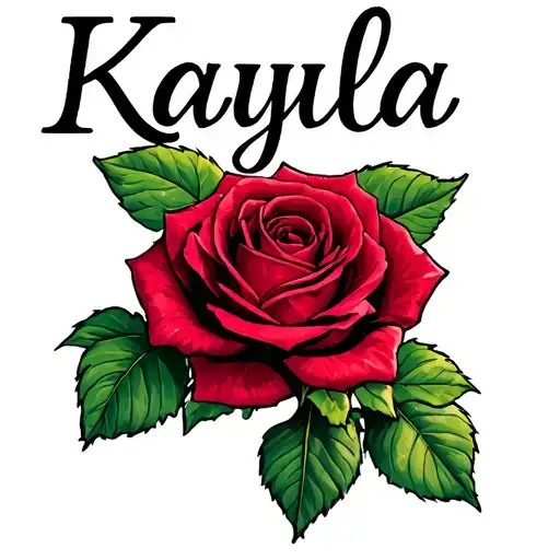 Rose Vine With The Name Kayla