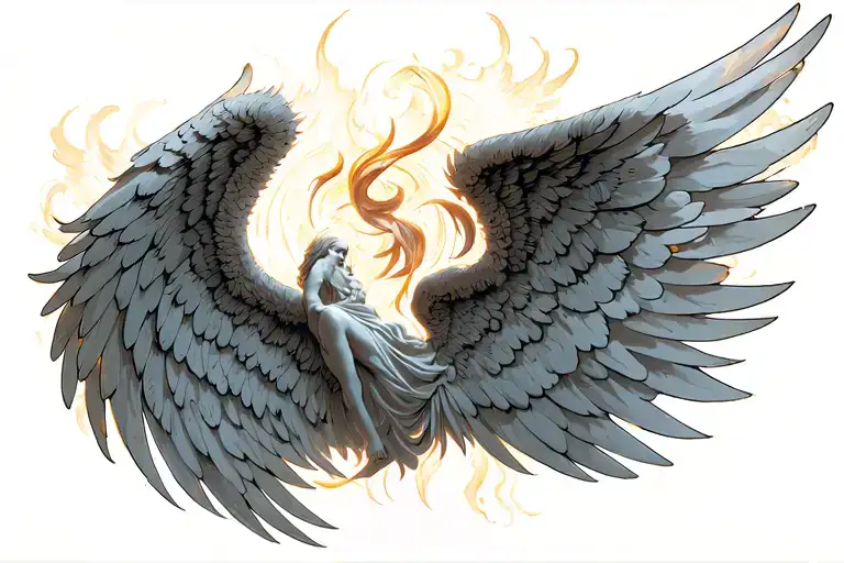 El Angel Lucifer Angle Wings