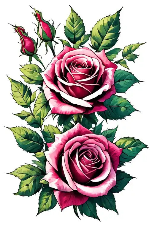 Roses And A Name Written