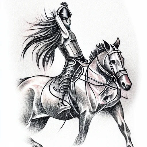 Knight Riding A Horse