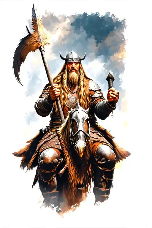 Viking Warrior Riding
