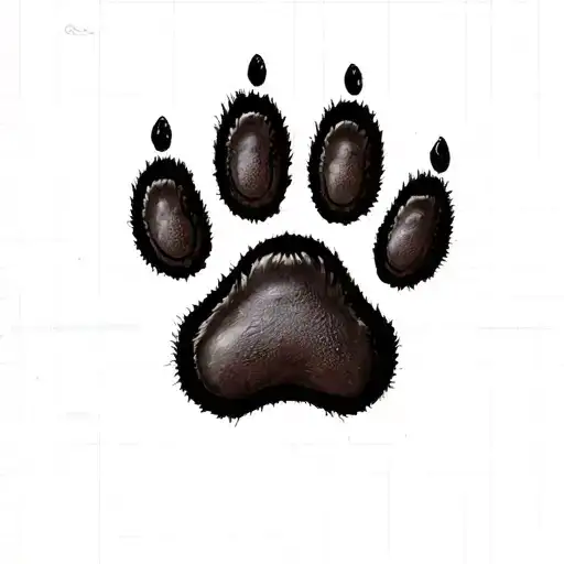 3772 Dog Paw Print