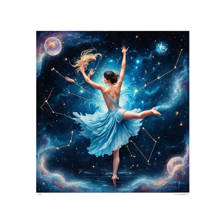 Dance And Aquarius Constellation Merging Together